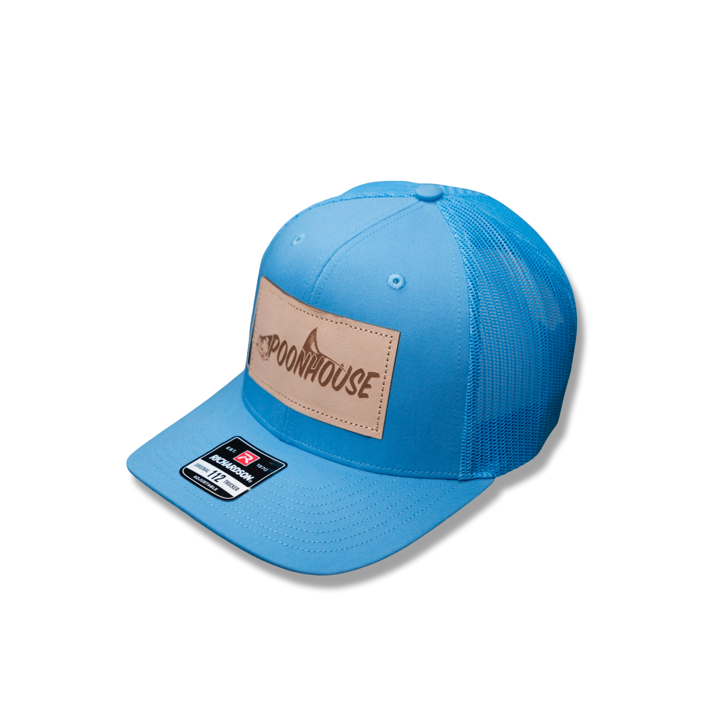 Columbia Blue Curved Bill Richardson with Leather Logo Patch