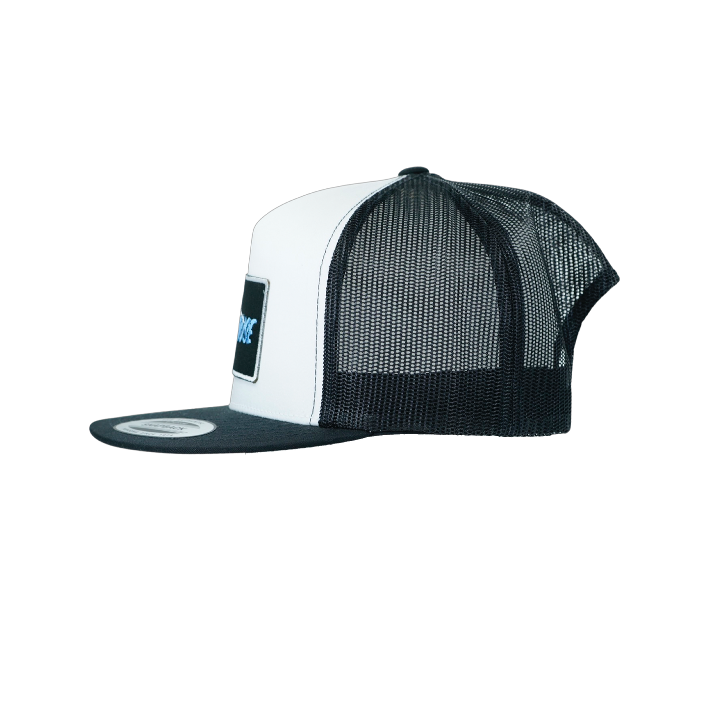 White & Black With Signature Blue Patch