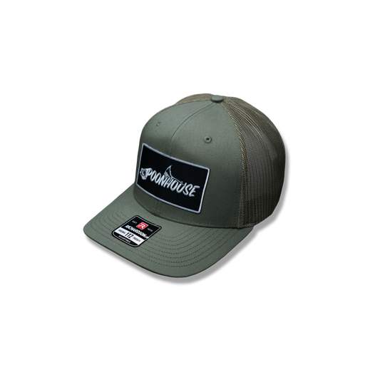 Loden Curved Bill Richardson with Black Logo Patch