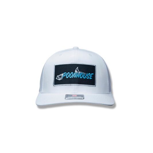 White Curved Bill Richardson with Signature Logo Patch