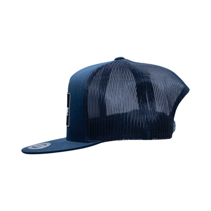 Navy & Black Patch Yupoong Snapback Flat Bill