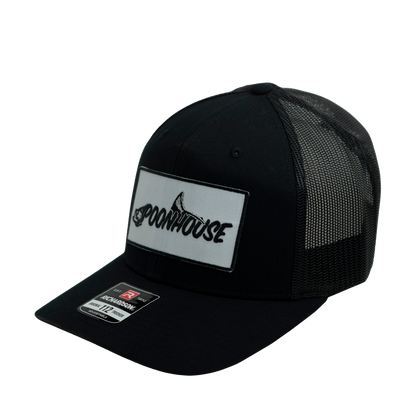 NEW Black Curved Bill Richardson with White Patch