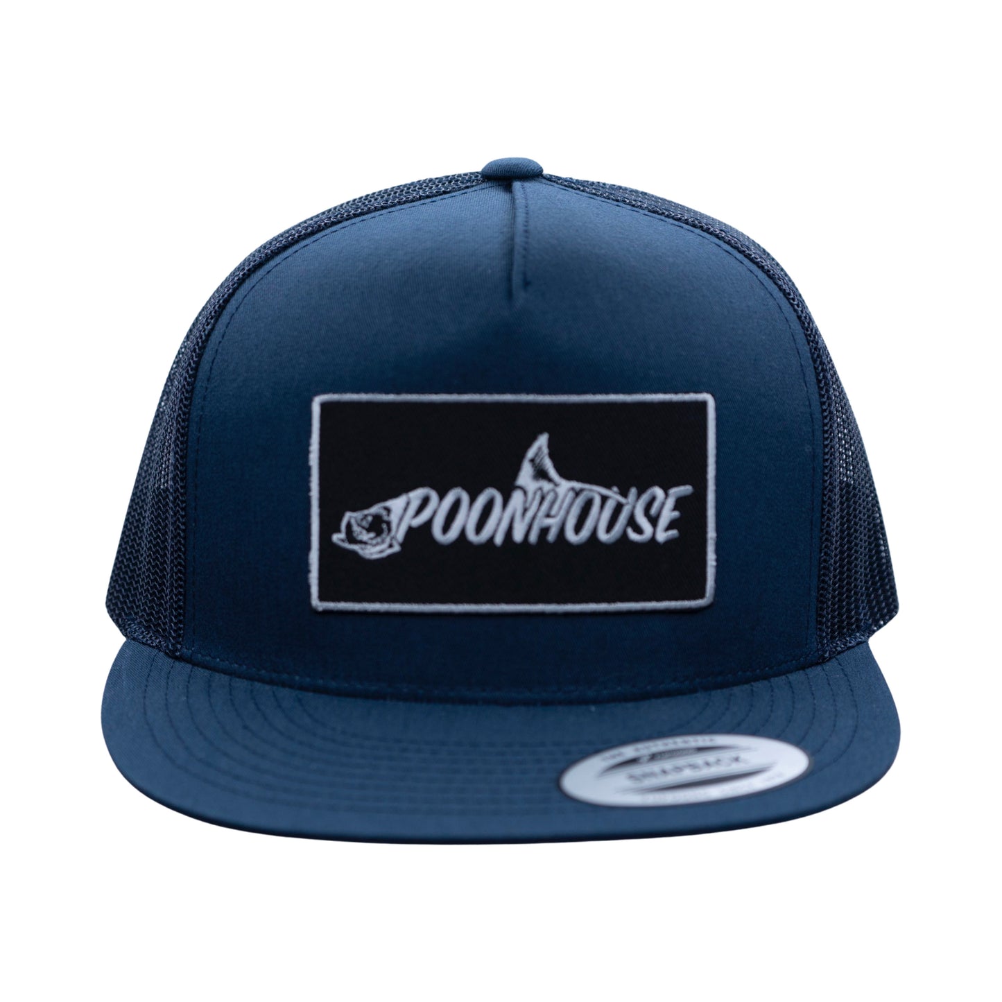 Navy & Black Patch Yupoong Snapback Flat Bill