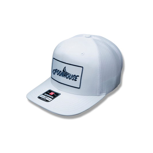 White Curved Bill Richardson with White Logo Patch