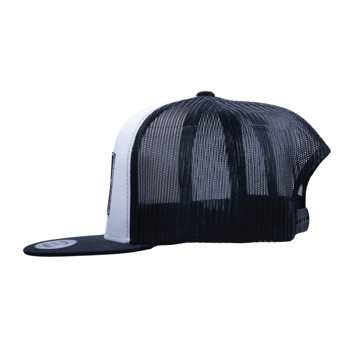 Black & White Yupoong Snapback Flat Bill