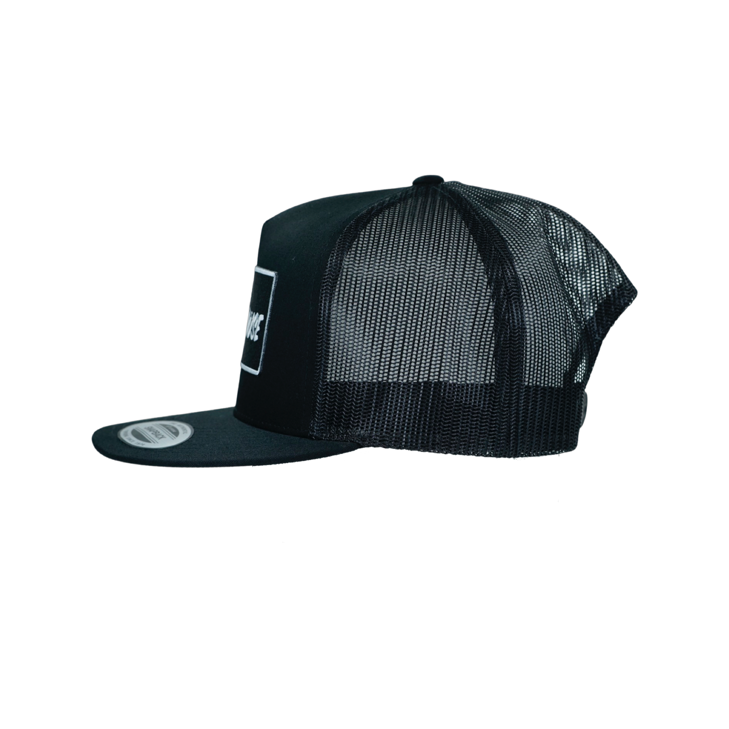 Black Yupoong Snapback Flat Bill