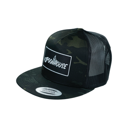 Dark Camo Yupoong Snapback Flat Bill