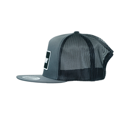 Dark Grey Yupoong Snapback Flat Bill