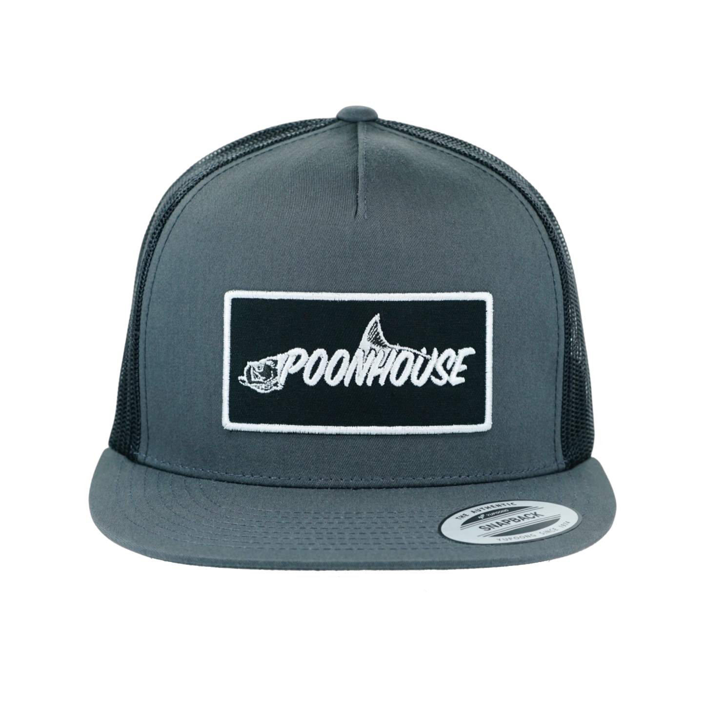 Dark Grey Yupoong Snapback Flat Bill