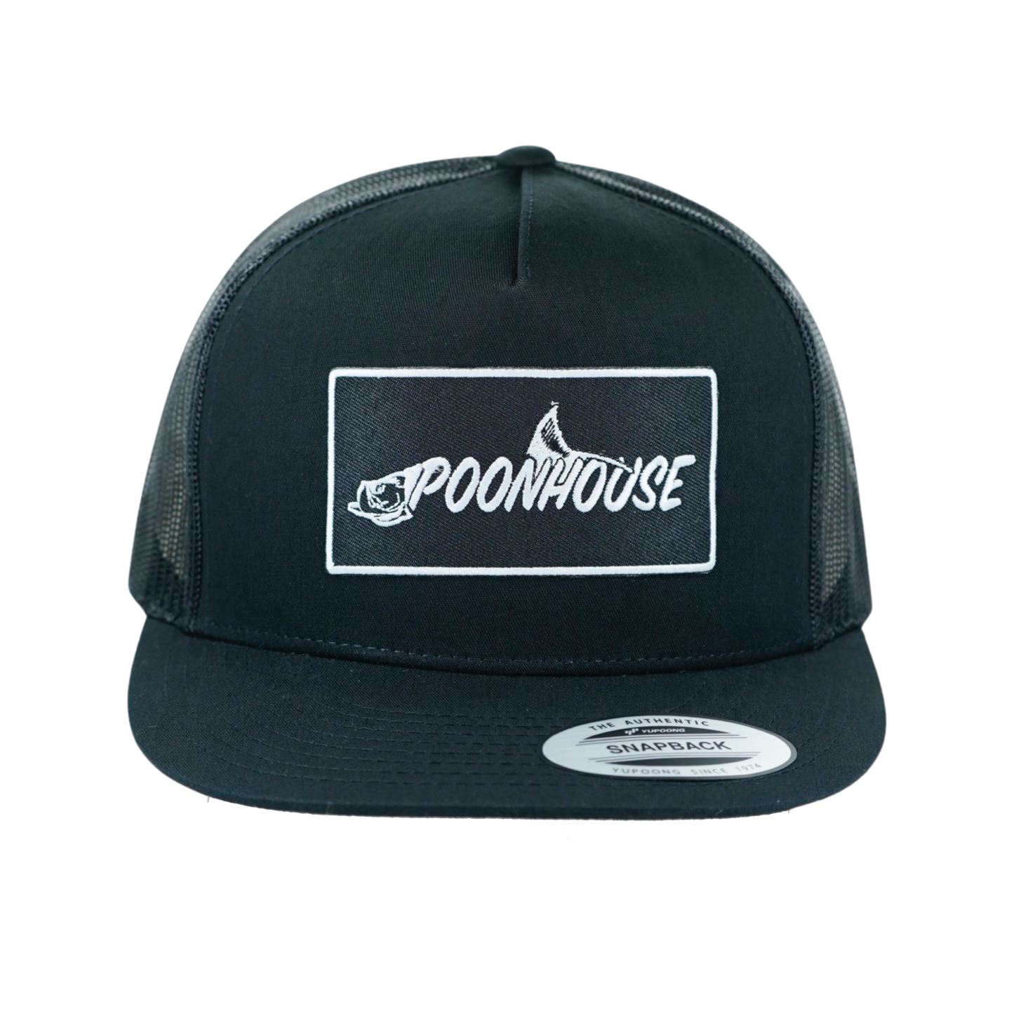 Black Yupoong Snapback Flat Bill