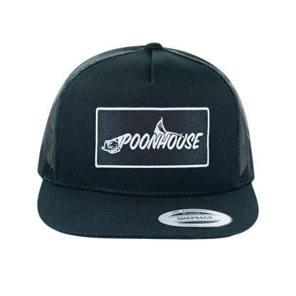 Black Yupoong Snapback Flat Bill