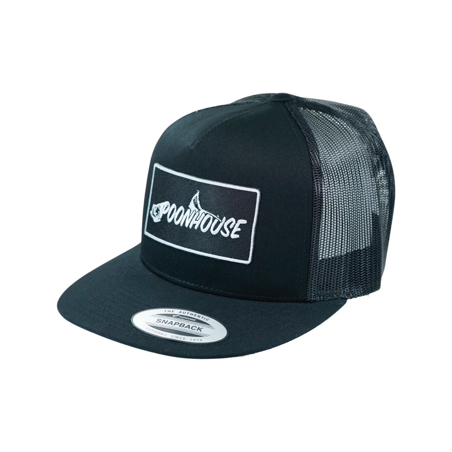 Black Yupoong Snapback Flat Bill