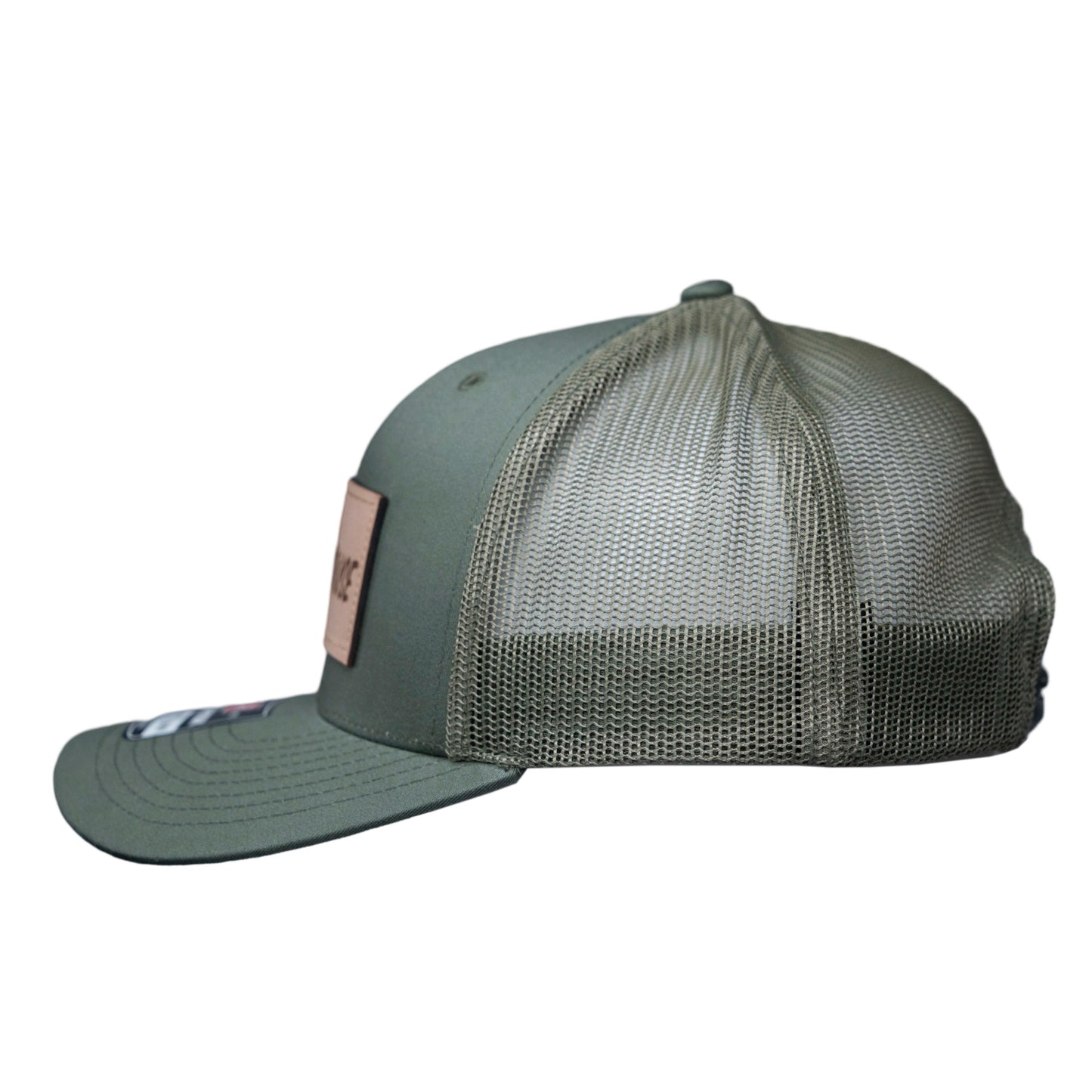 Loden Green Curved Bill Richardson Leather Patch