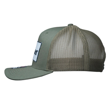 Loden Green Curved Bill Richardson White Patch