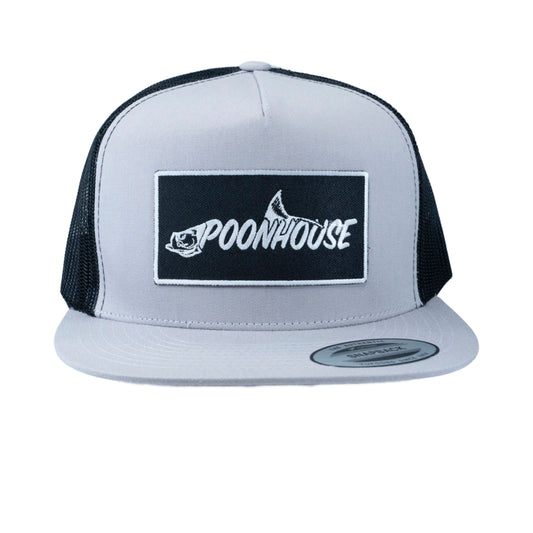 Black Mesh & Grey Yuponng Snapback Flat Bill