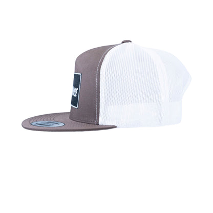 Brown & Black Patch Yupoong Snapback Flat Bill