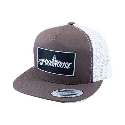 Brown & Black Patch Yupoong Snapback Flat Bill