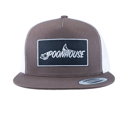 Brown & Black Patch Yupoong Snapback Flat Bill